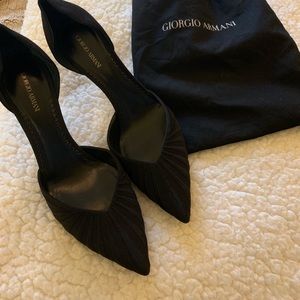 Giorgio Armani black heels